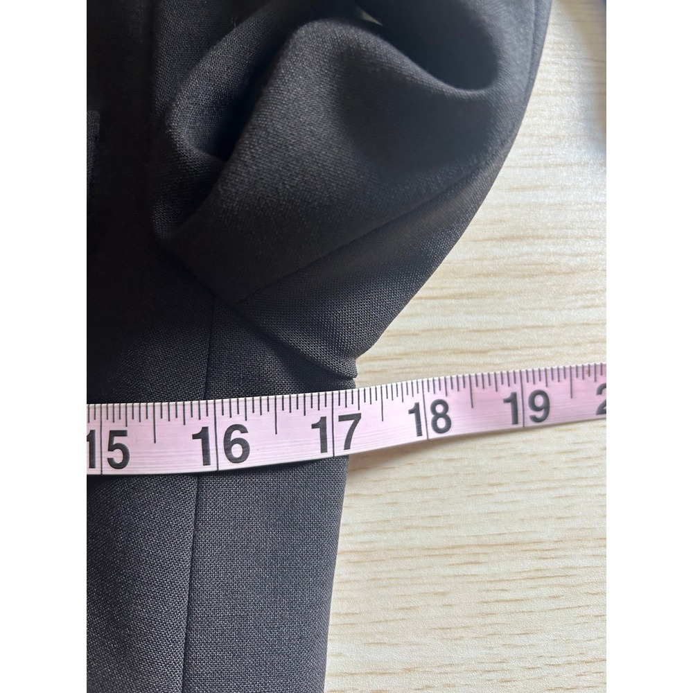 Theory Women's Blazer Sz S Wool Blend Jacket Career Business gray two button - Picture 10 of 10